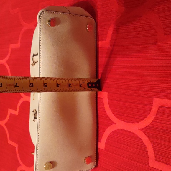 NWOT Michael Kors Cindy Medium Saffiano Leather Dome Satchel, Pink - Picture 6 of 9